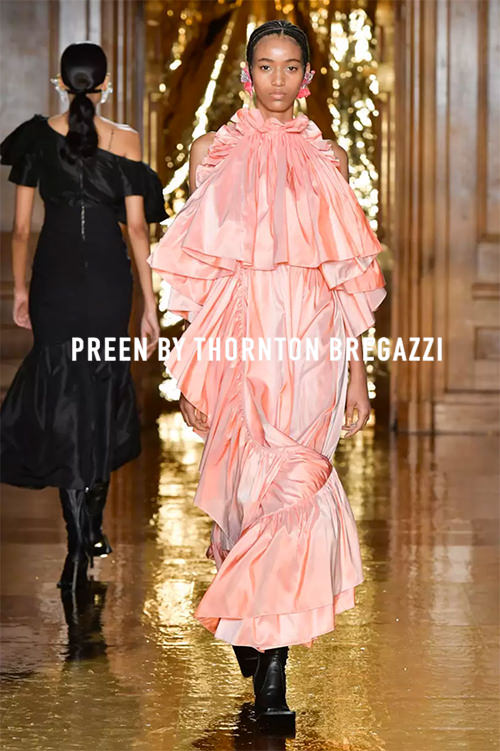 Preen AW20 rtw pink dress