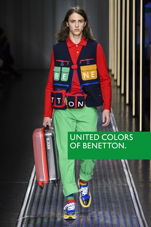 Benetton AW19 rtw green trousers